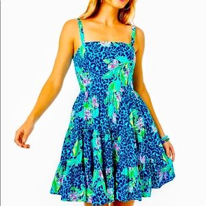 Lilly Pulitzer Alision Dress Fit & flare turquoise Nwot  tags are unattached